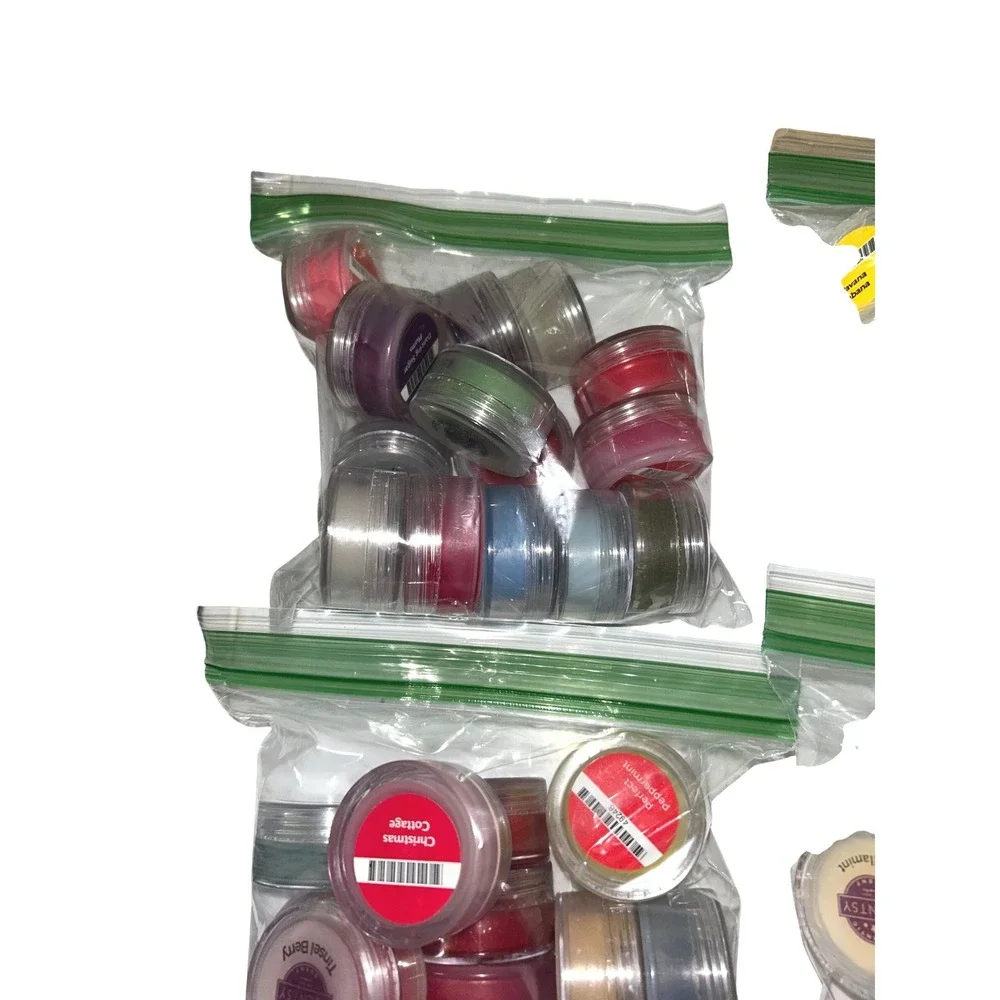 Scentsy Wax Melt Tester Jars Lot Variety Scents Christmas Pumpkin Berry Bourbon